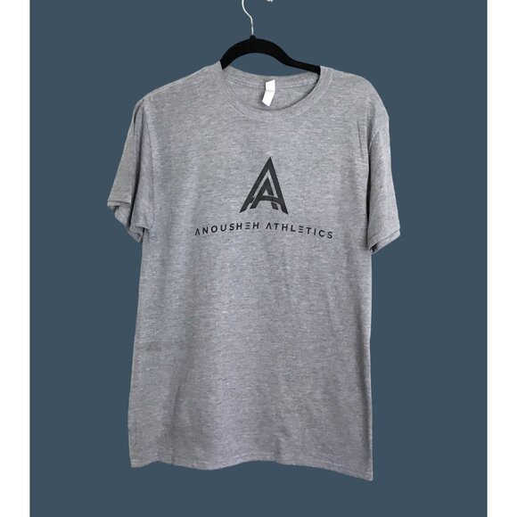 JERZEES- MENS GREY FRONT GRAPHIC CREW NECK SHORT SLEEVE T-SHIRT SIZE MEDIUM - Picture 1 of 7